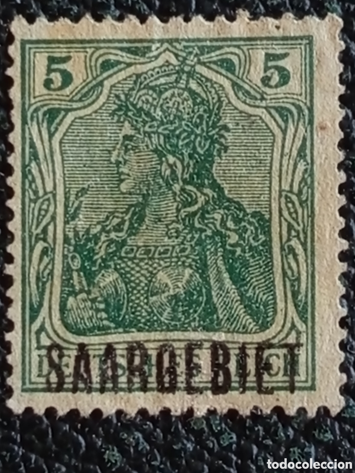 Sellos: Sello Territorio del Sarre 1920 Germania 5 Pf Nuevo MH - Cat&aacute;logo Michel 2