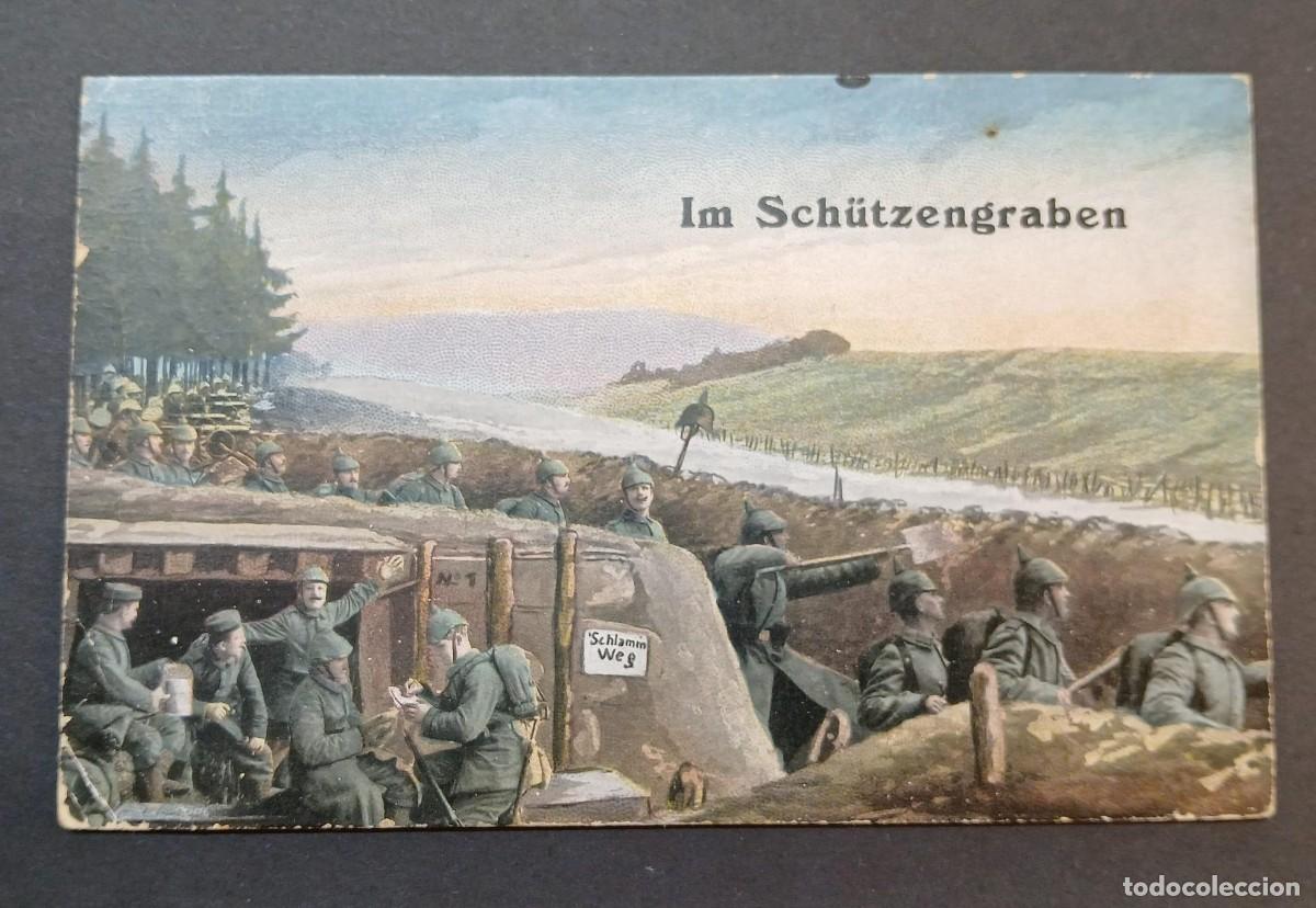 Briefmarken: Interesante postal Primera guerra mundial. Ver