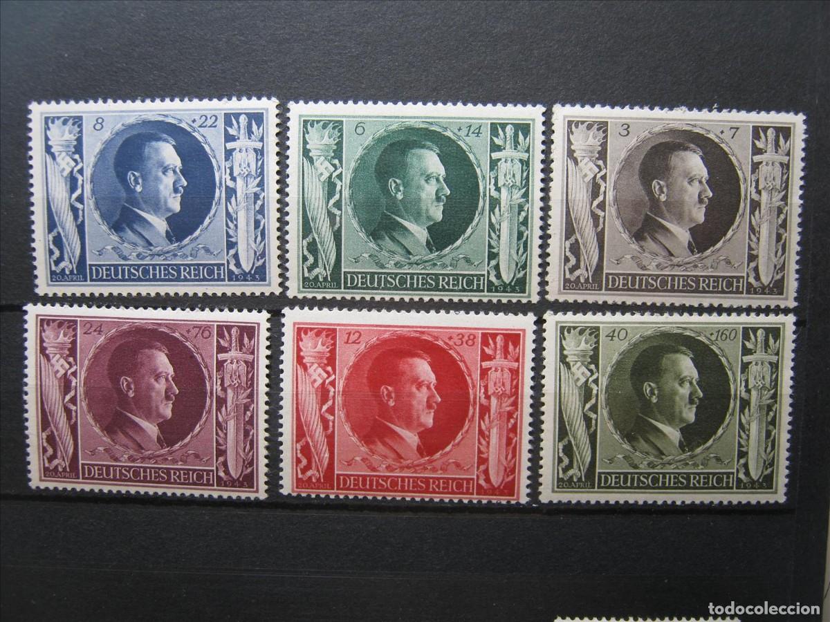 Briefmarken: ALEMANIA IMPERIO REICH 1943 SERIE YVERT 763/768 MNH** SIN CHARNELA LUJO.