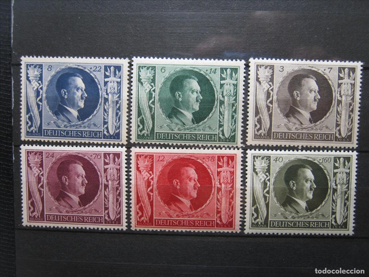 Briefmarken: ALEMANIA IMPERIO REICH 1943 SERIE YVERT 763/768 MH* LUJO.