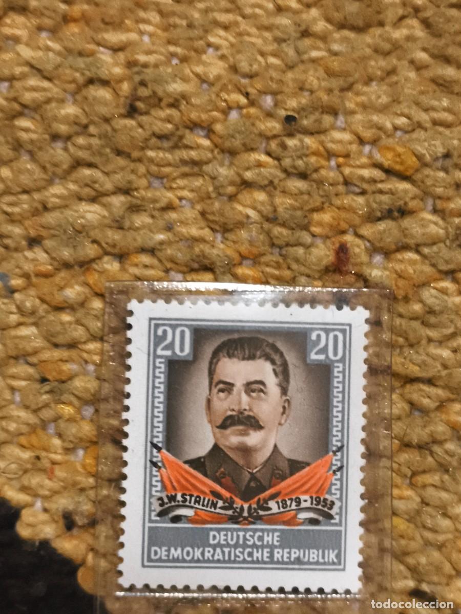 Sellos: Sello republica democr&aacute;tica Alemania de Stalin