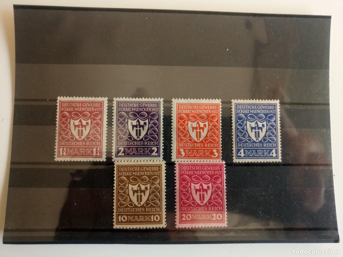 Francobolli: Alemania imperio Yvert 214/219 del A&ntilde;o 1922 En nuevo**