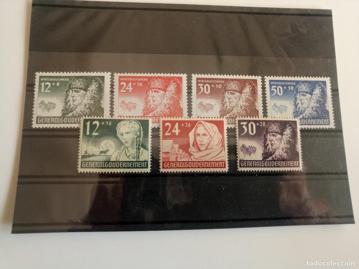 Briefmarken: Generalgouvernement Ocupaci&oacute;n Alemana de Polonia Yvert 72/78 a&ntilde;o 1940 en nuevo**