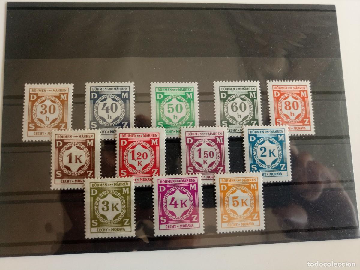 Timbres: Bohemia y Moravia Ocupaci&oacute;n Alemana de Checoslovaquia Yvert 1/12 a&ntilde;os 1940 en nuevo**