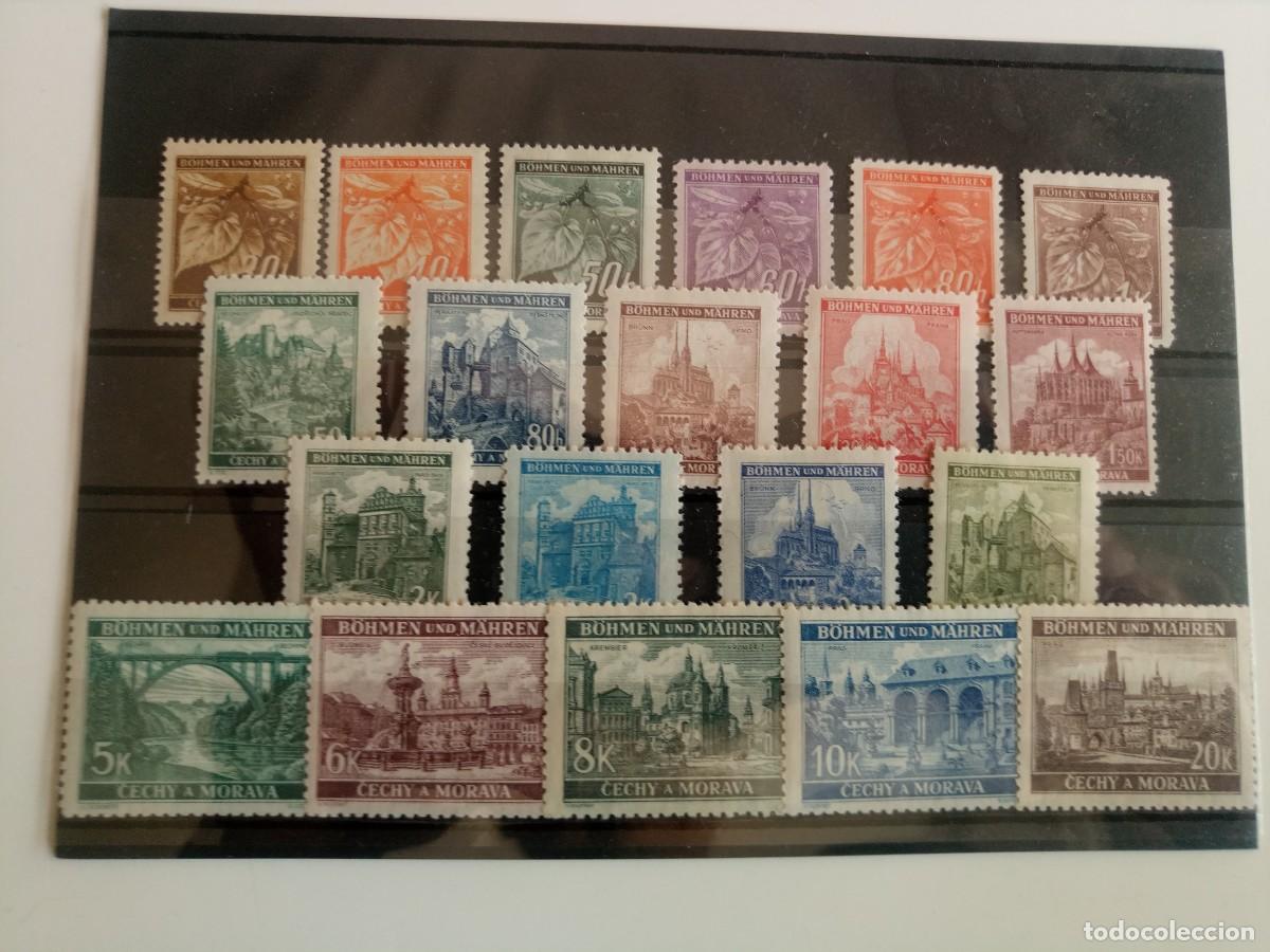 Timbres: Bohemia y Moravia Ocupaci&oacute;n Alemana de Checoslovaquia Yvert 41/60 a&ntilde;os 1940 en nuevo**