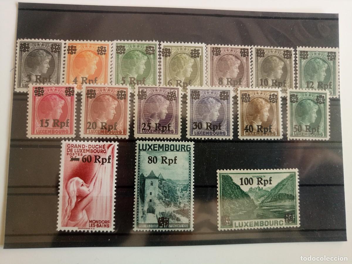 Briefmarken: Luxemburgo Ocupaci&oacute;n Alemana Yvert 17/32 A&ntilde;o 1940 en nuevo** ULTIMO