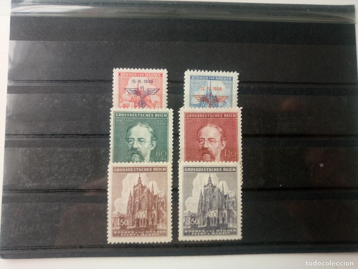 Briefmarken: Bohemia y Moravia Ocupaci&oacute;n Alemana de Checoslovaquia Yvert 73AL120 a&ntilde;os 1942 AL1944 en nuevo**