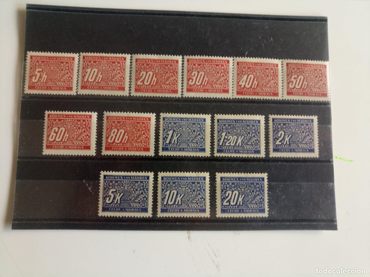 Briefmarken: Bohemia y Moravia Ocupaci&oacute;n Alemana de Checoslovaquia Yvert 1/14 a&ntilde;o 1939 en nuevo**