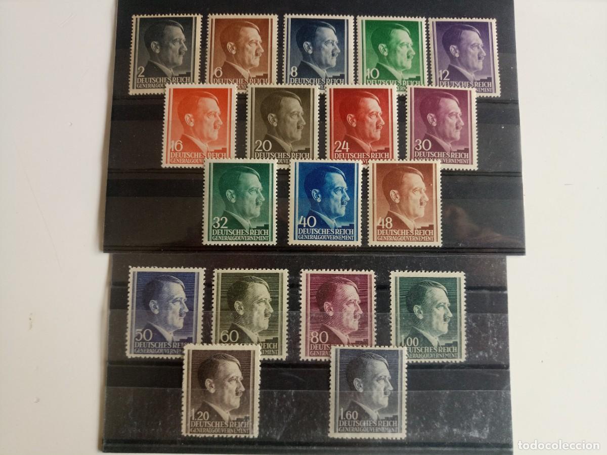 Timbres: Generalgouvernement Ocupaci&oacute;n Alemana de Polonia Yvert 82/99 a&ntilde;o 1941 en nuevo** ULTIMO