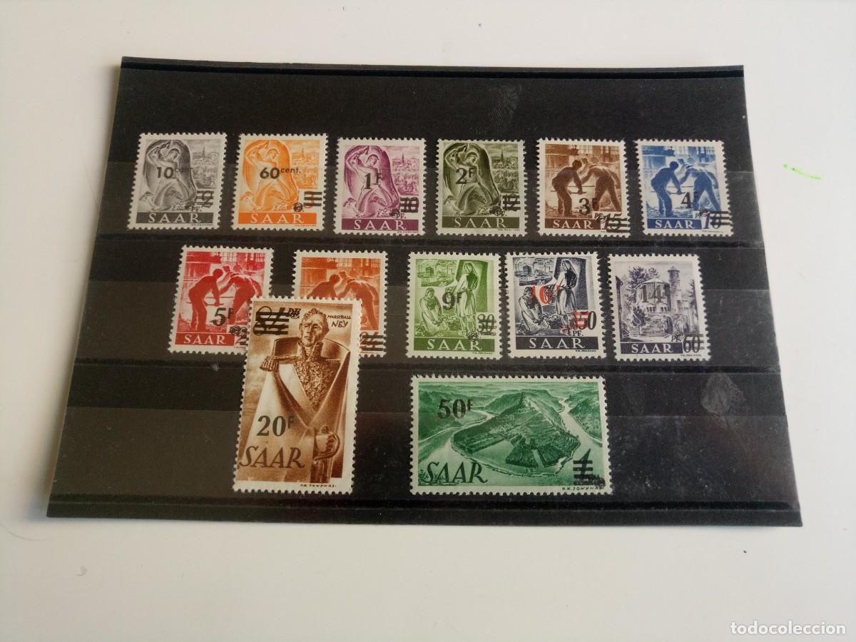 Briefmarken: Alemania Sarre zona de ocupaci&oacute;n Francesa Yvert 216/228 A&ntilde;o 1947 Nuevos** ULTIMO