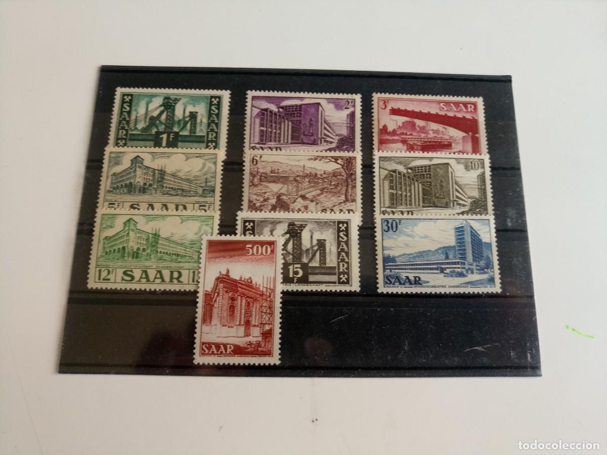 Briefmarken: Alemania Sarre zona de ocupaci&oacute;n Francesa Yvert 306/315 A&ntilde;os 1947 Nuevos**