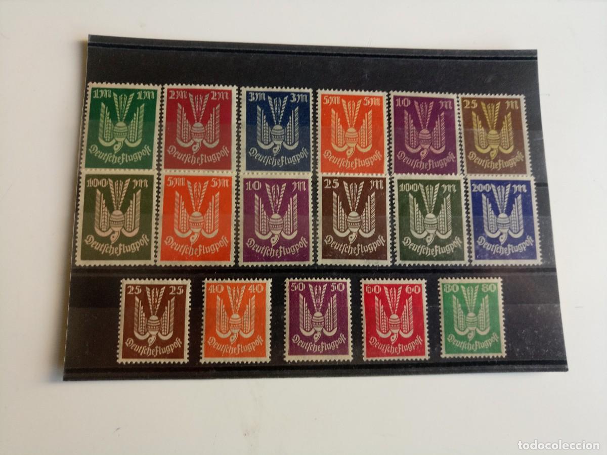 Briefmarken: Alemania Imperio Serie A&eacute;rea completa Yvert 3/19 del A&ntilde;o 1922 nuevo** ULTIMO