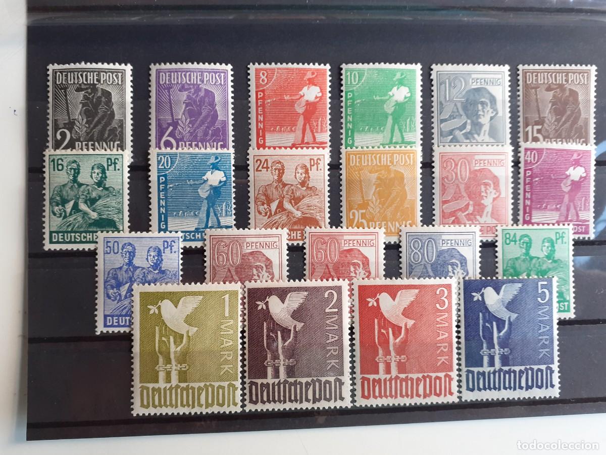 Sellos: Alemania Zona de Ocupaci&oacute;n Americana, Inglesa y Sovi&eacute;tica Yvert 32/52 del A&ntilde;o 1947 nuevos**