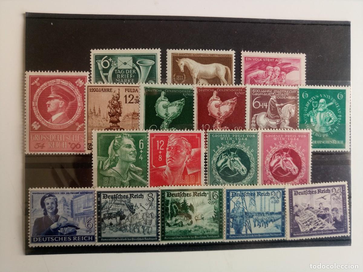 Sellos: Alemania Imperio Series completas Yvert 790 AL 824 del A&ntilde;os 1942 AL 1945 nuevo**