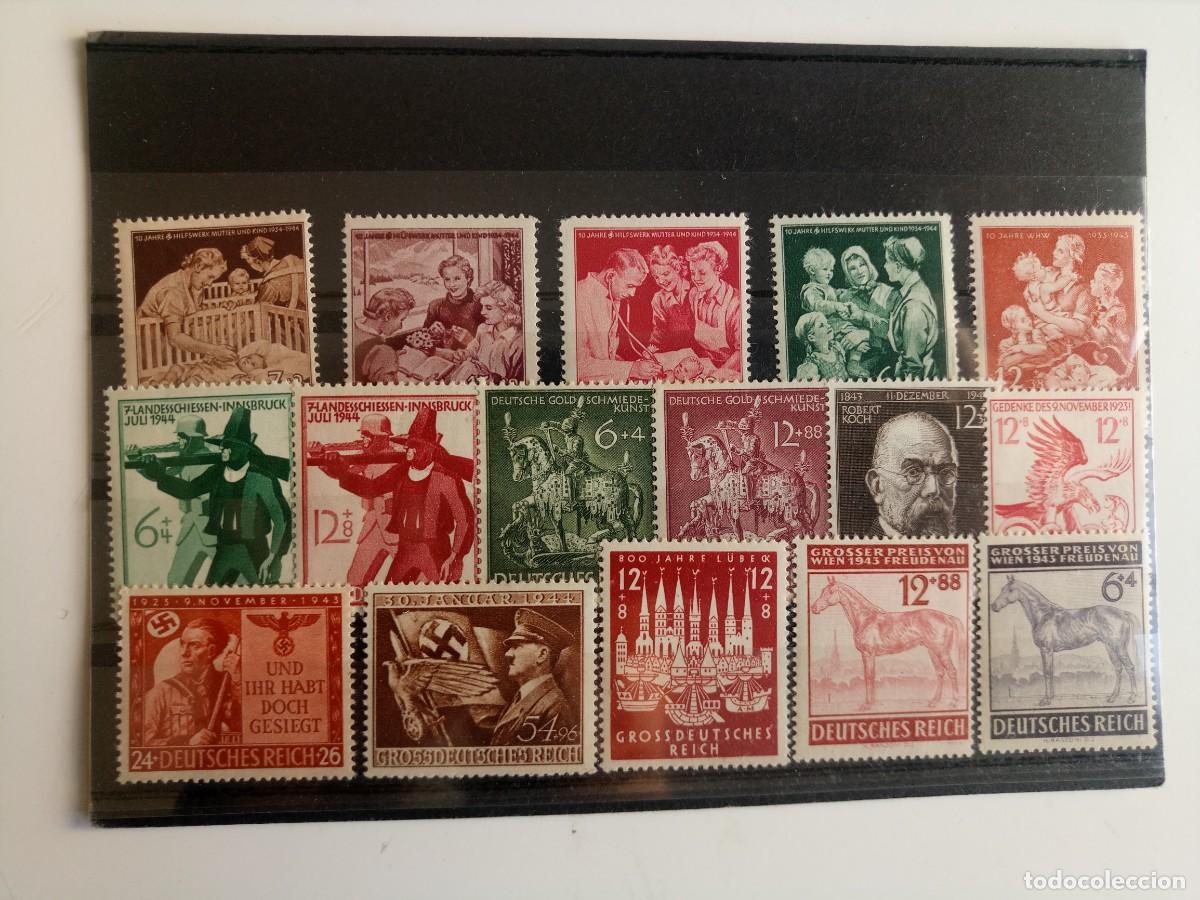 Sellos: Alemania Imperio Series completas Yvert 776 AL 817 del A&ntilde;os 1943 AL 1944 nuevo**