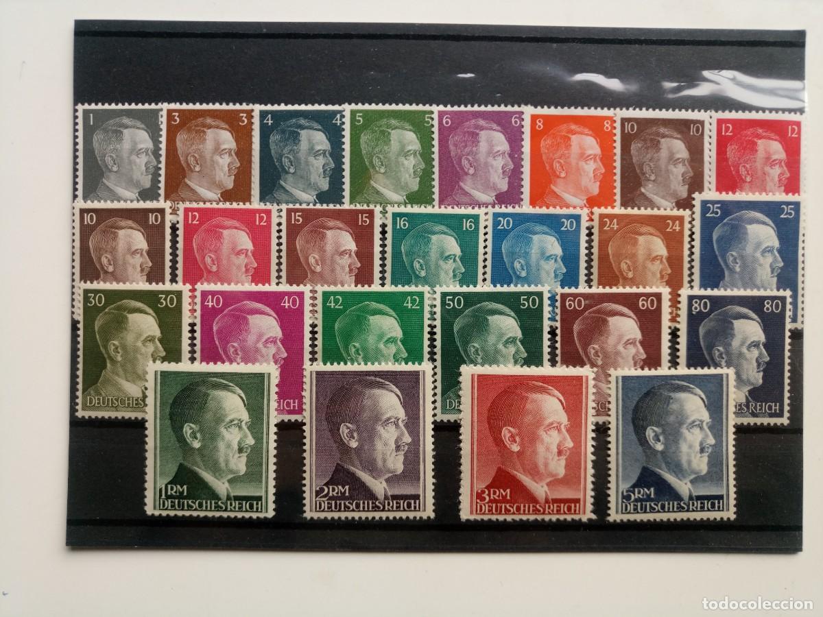 Sellos: Alemania Imperio Serie completa Yvert 705/722 y 811 de los A&ntilde;os 1941 y 1943 nuevo**