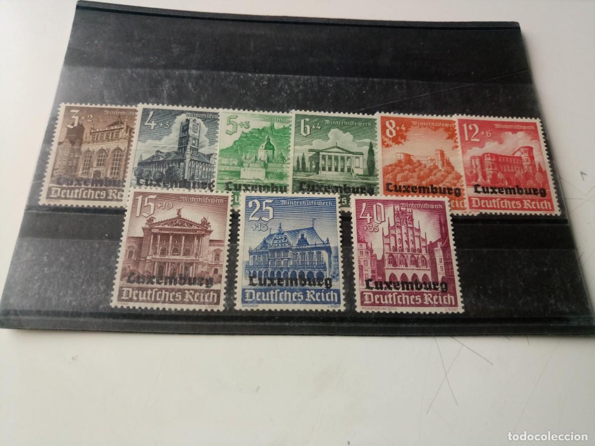 Sellos: Luxemburgo Ocupaci&oacute;n Alemana Yvert 33/41 A&ntilde;o 1941 en nuevo**