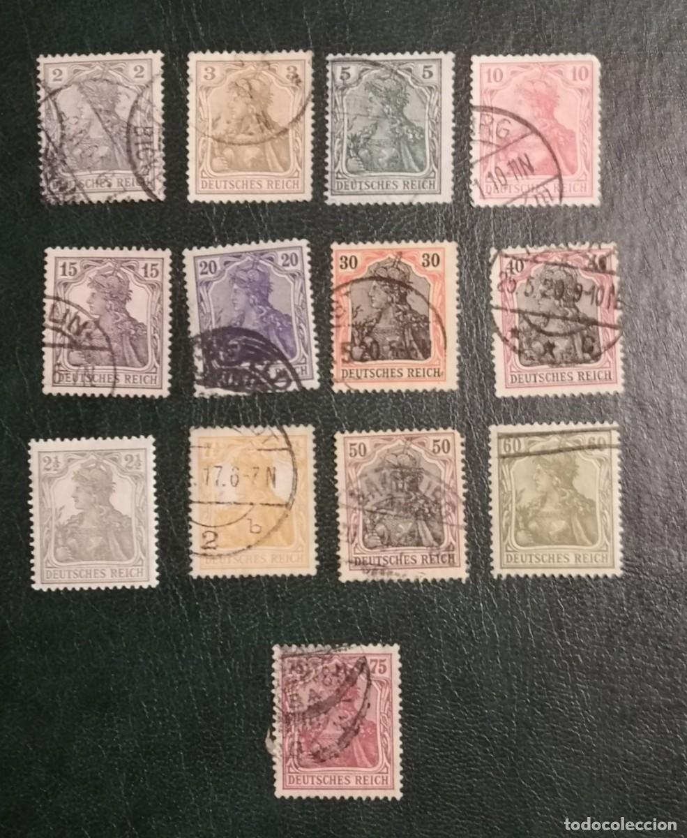 Sellos: 13 SELLOS ALEMANIA 1914