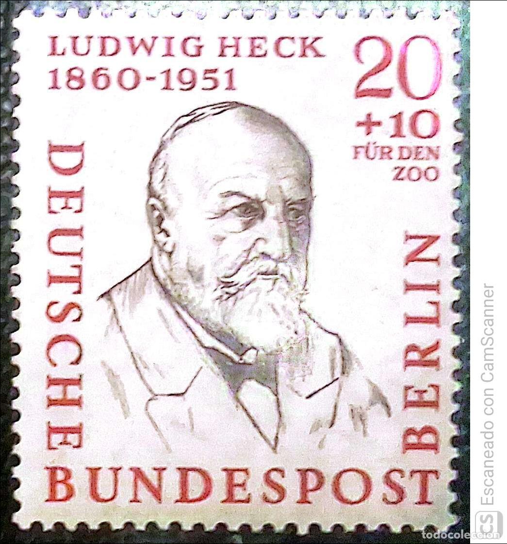 Sellos: Berl&iacute;n. 153 Ludwig Heck. 1957. Sellos nuevos y numeraci&oacute;n Yvert.