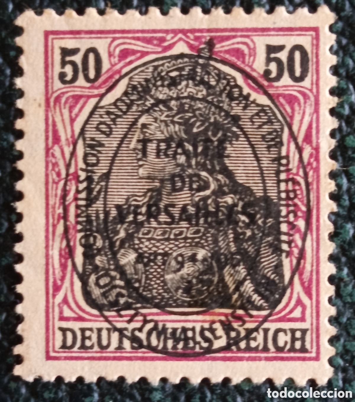 Sellos: Allenstein 1920 Plebiscito Trait&eacute; de Versailles Yvert 21 Sobrecarga 1V MH
