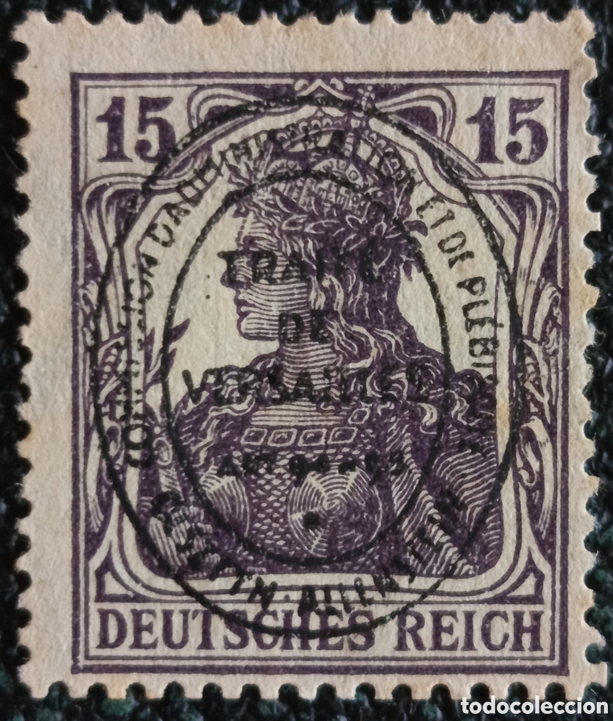 Sellos: Allenstein 1920 Plebiscito Trait&eacute; de Versailles Yvert 16 Sobrecarga 1V MH