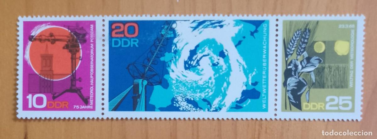 Sellos: ALEMANIA, DDR - D&Iacute;A MUNDIAL DE METEOROLOG&Iacute;A 23.3.68 - VER DESCRIPCI&Oacute;N