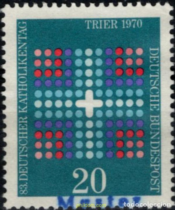 Sellos: 794637 MNH ALEMANIA FEDERAL 1970 DIA DE LOS CATOLICOS ALEMANES