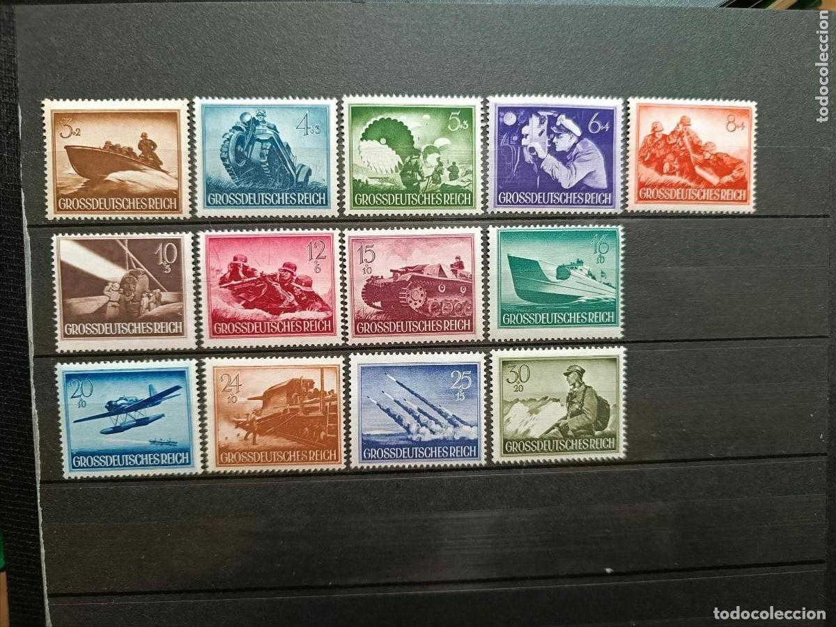 Sellos: ALEMANIA IMPERIO REICH 1944 SERIE YVERT 791/803 MNH** SIN CHARNELA LUJO.