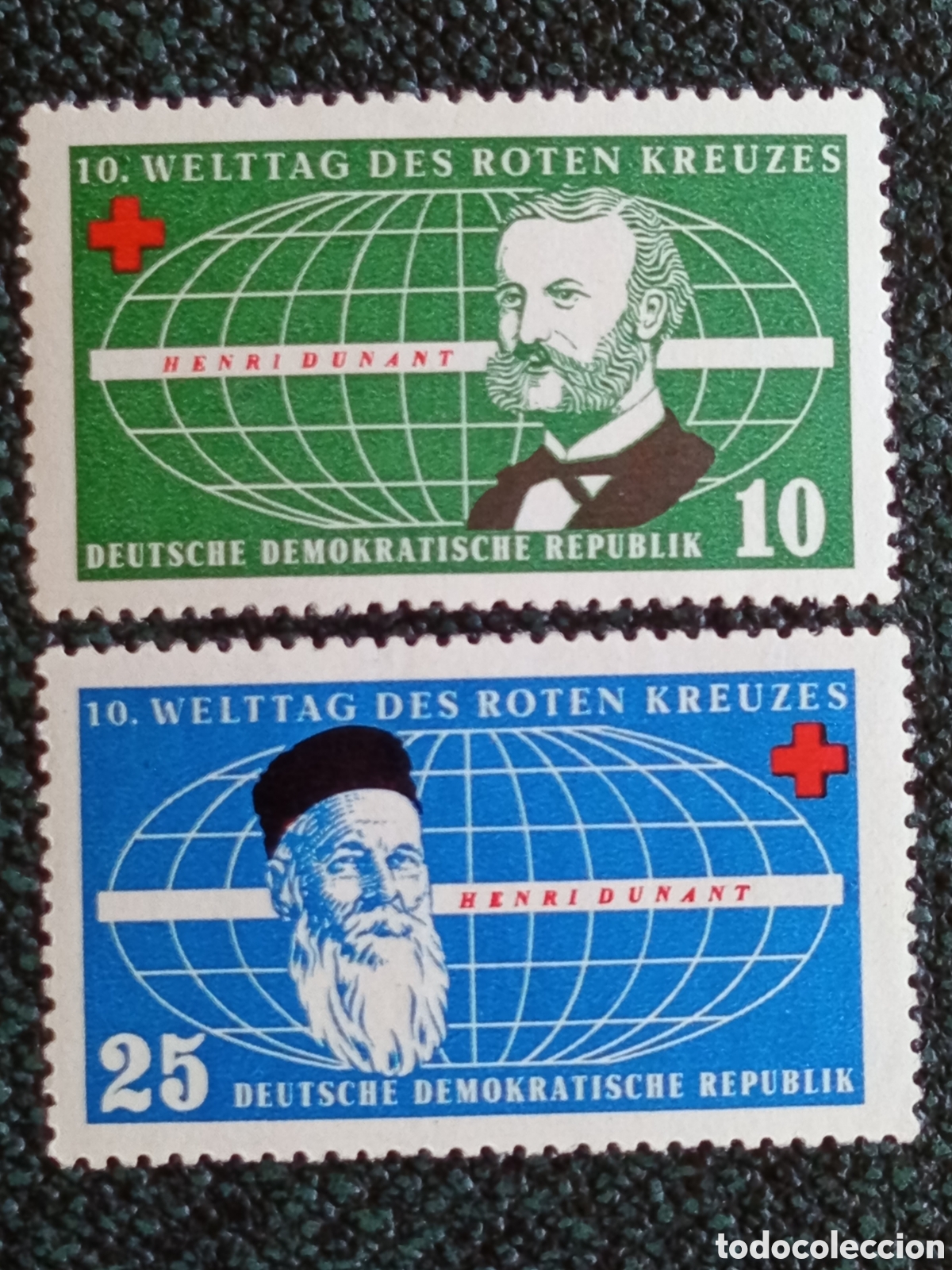 Briefmarken: Alemania Oriental DDR 1957 Cient&iacute;ficos Ilustres Yvert 384/386 Serie MH