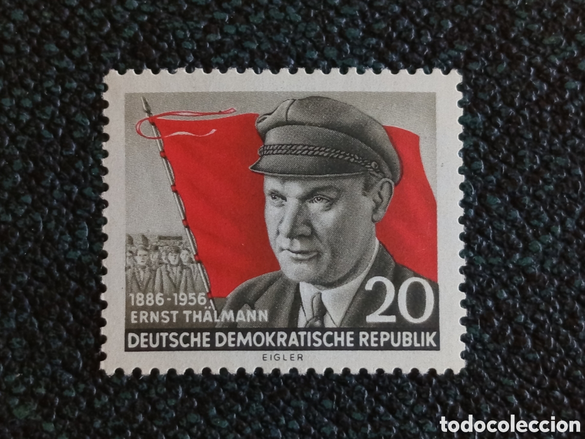 Sellos: Alemania Oriental DDR 1956 Ernst Th&auml;lmann Yvert 361 Sello MH