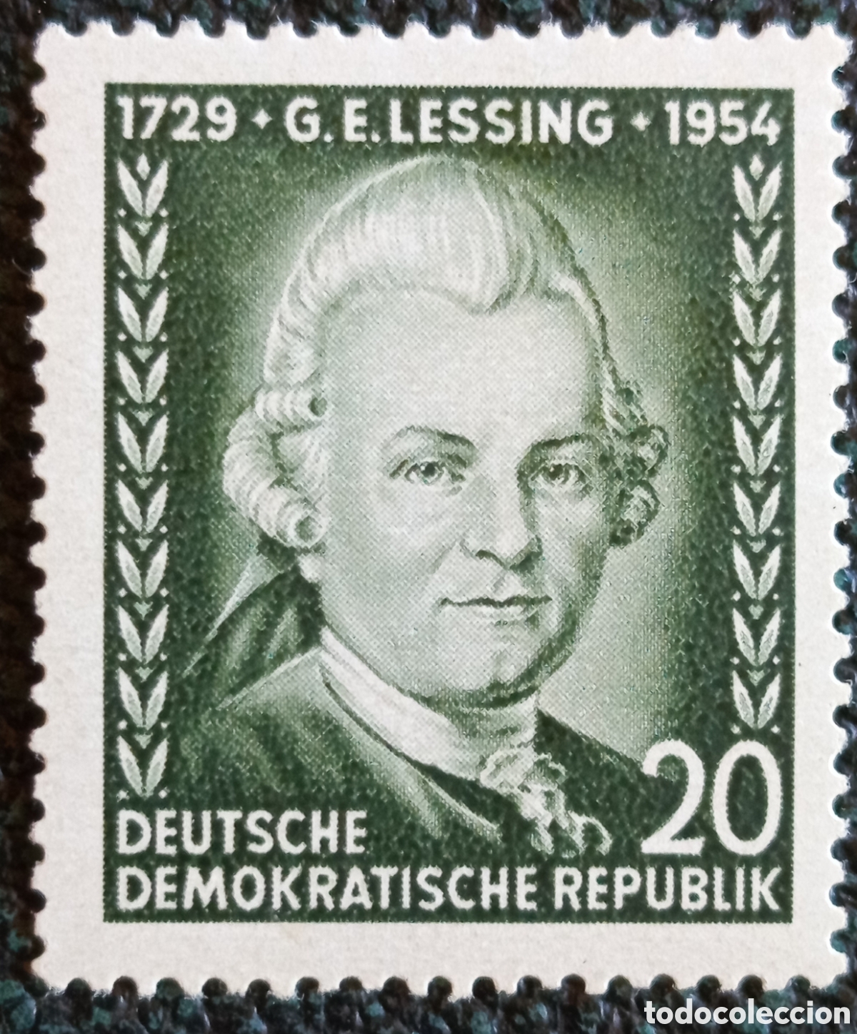 Sellos: Alemania Oriental DDR 1954 G. E. Lessing Yvert 341 Sello MH