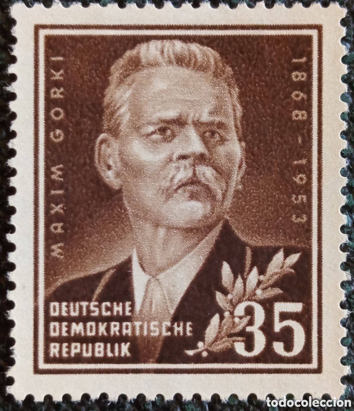 Francobolli: Alemania Oriental DDR 1953 Maxim Gorki Yvert 326 Sello MH