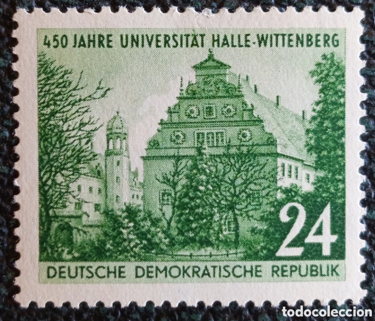 Sellos: Alemania Oriental DDR 1952 Universidad Halle Yvert 325 Sello MH