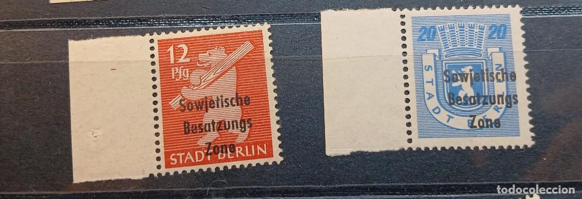 Sellos: Ocupaci&oacute;n rusa de Alemania Bordes