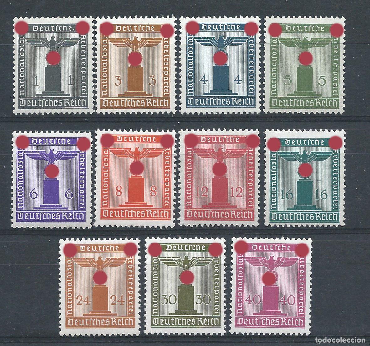 Sellos: Allemagne Empire Service N&deg;116/26** (MNH) 1942 - Aigle (sans filigrane)
