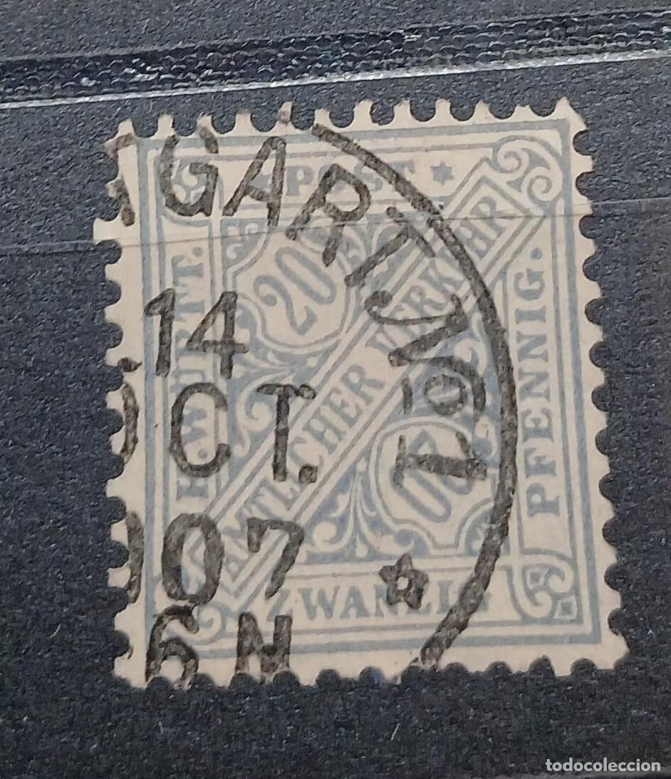 Sellos: W&uuml;rttemberg 1881 M204b