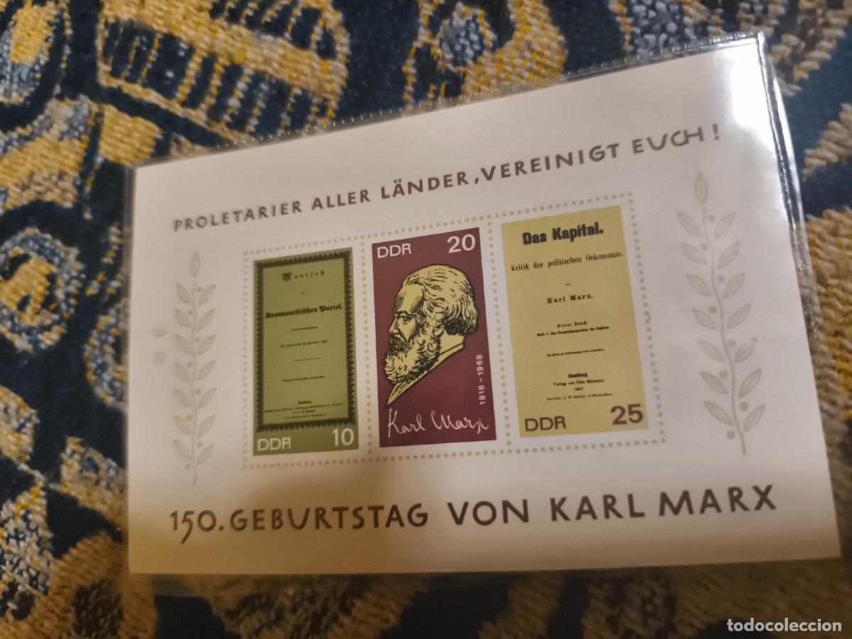 Sellos: Hoja bloque republica democr&aacute;tica Alemania