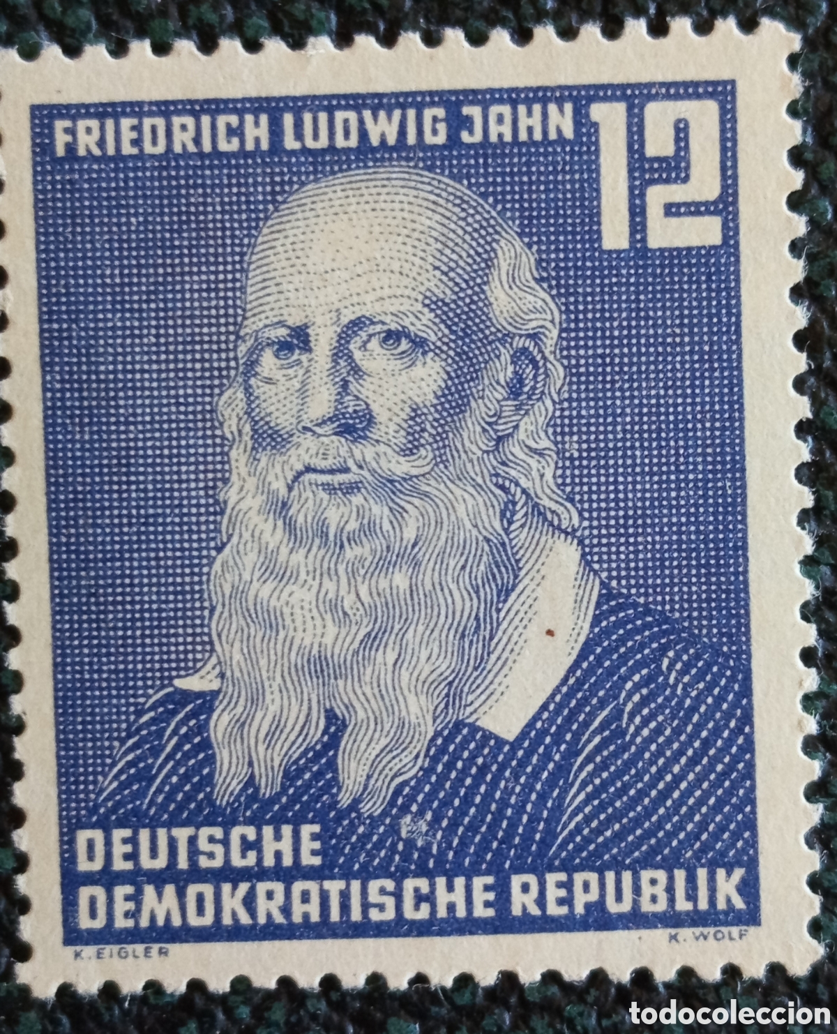 Francobolli: Alemania Oriental DDR 1952 Friedrich Ludwig Jahn Yvert 323 Sello MH