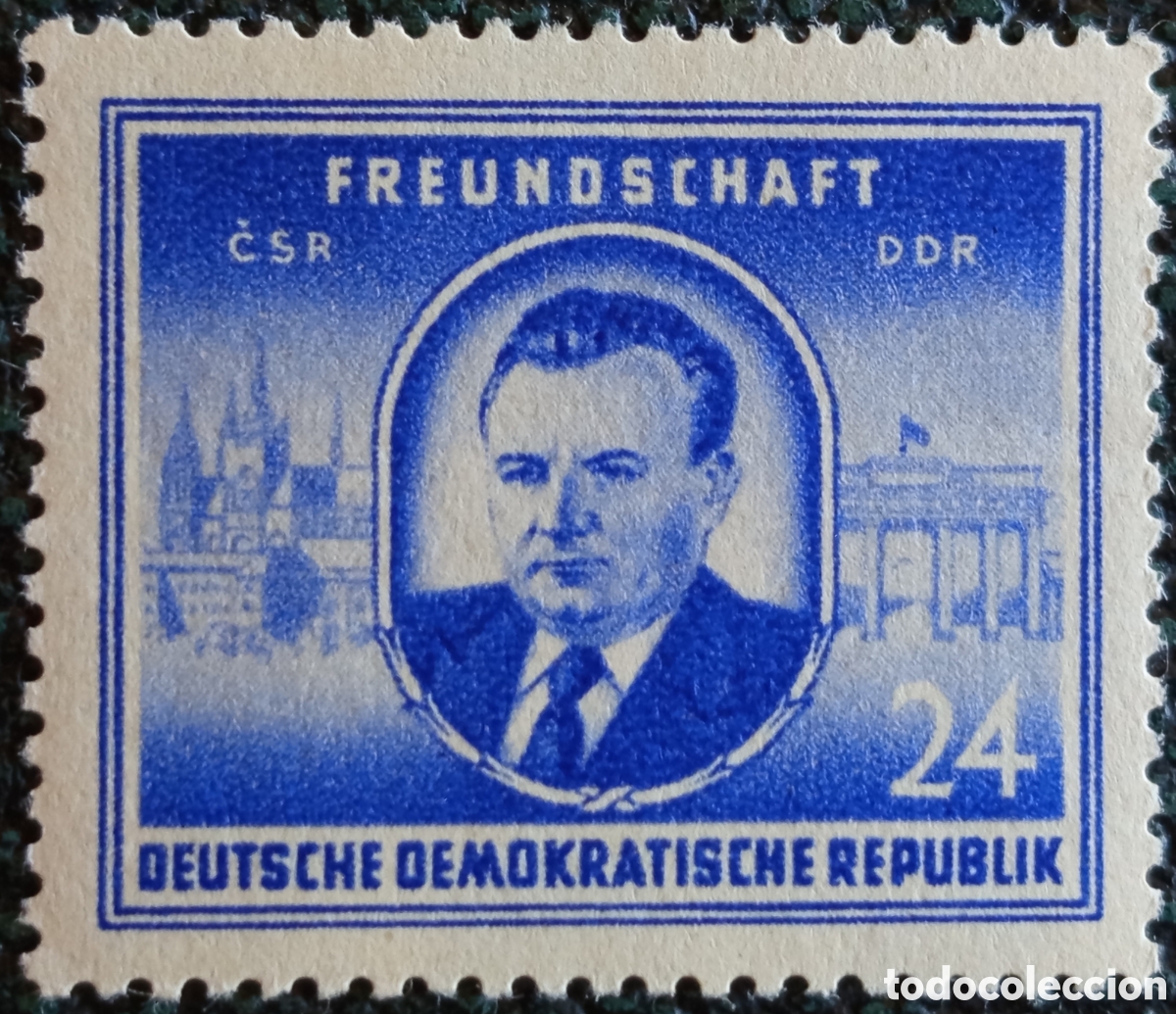 Francobolli: Alemania Oriental DDR 1952 Amistad CSSR Yvert 310 Sello MH