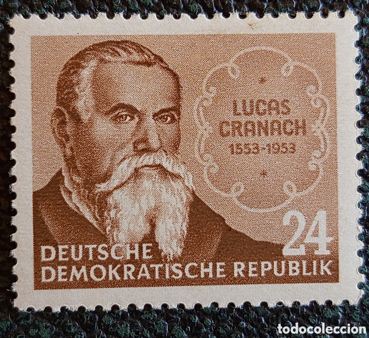 Sellos: Alemania Oriental DDR 1953 Lucas Cranach Yvert 380 Sello Nuevo