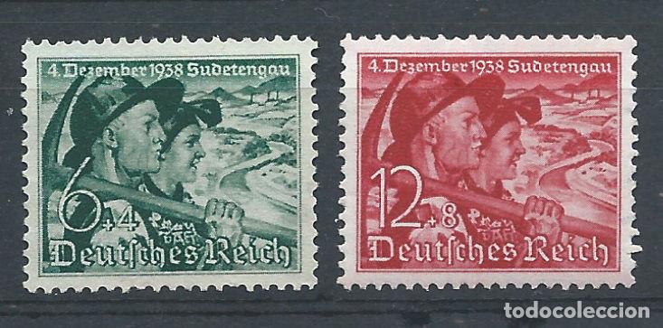 Sellos: Allemagne Empire N&deg;625/26**/(*) (MNH/MNG) 1938 - Pays des Sud&egrave;tes