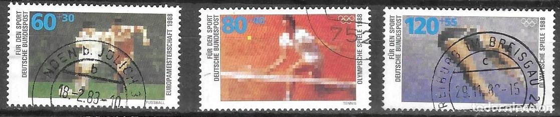 Stamps: SELLOS USADOS DE ALEMANIA 1988, YT 1185/ 87