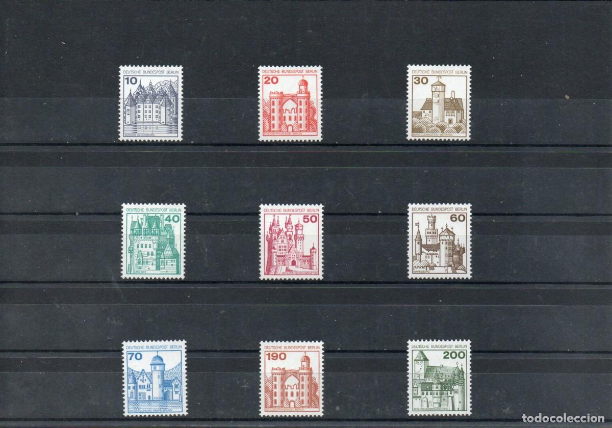 Sellos: ALEMANIA BERLIN. SERIE BASICA. CASILLOS.