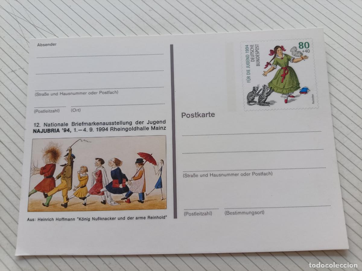 Sellos: Alemania. Entero postal ilustrado sin usar 1994