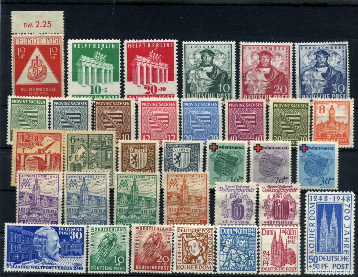 Sellos: XS- ALEMANIA 1945-1948 OCUPACIONES Lote x34 sellos ALGUNO ESCASO