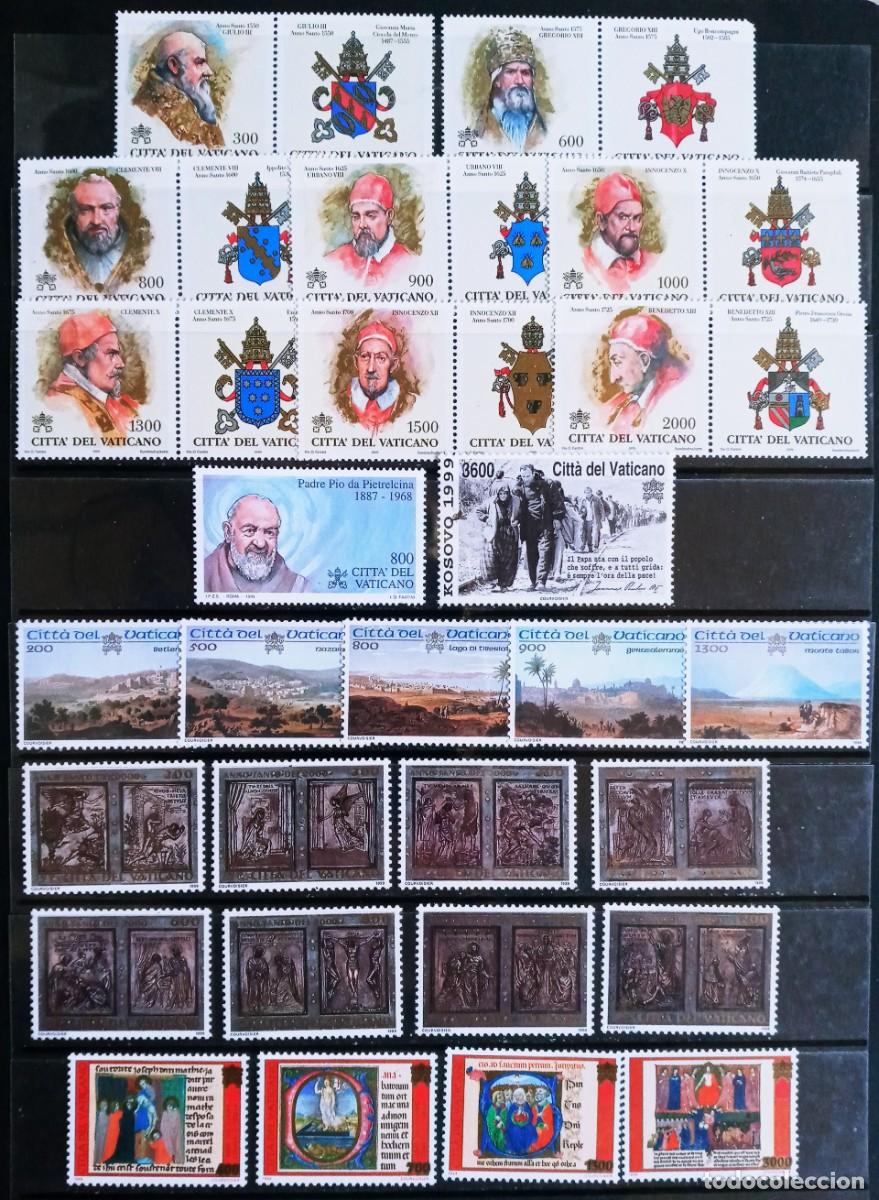 Sellos: VATICANO - IVERT...39 SELLOS+ 3 HOJA BLOQ NUEVOS ** DEL A&Ntilde;O 1999 SERIES COMPLETAS LOS DE LAS 3 FOTO