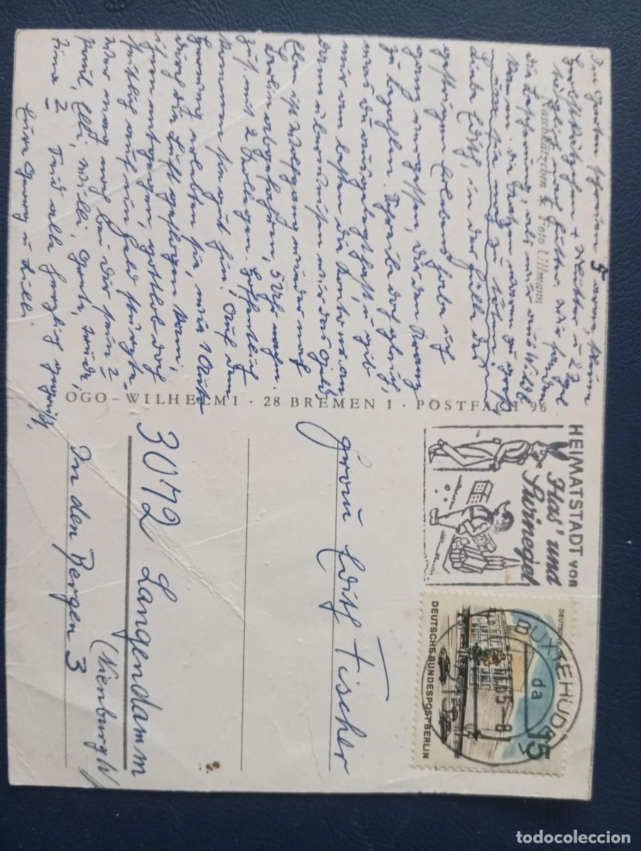 Sellos: ALEMANIA, BERLIN, MATASELLOS ESPECIAL EN POSTAL DE GATITO