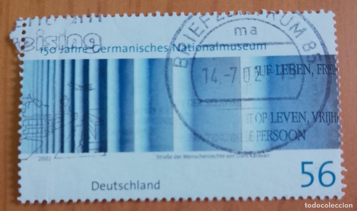 Sellos: ALEMANIA - V/F 56 - A&Ntilde;O 2002 - 150 A&Ntilde;OS DEL MUSEO NACIONAL DE ALEMNAI - DESCRIPCI&Oacute;N.