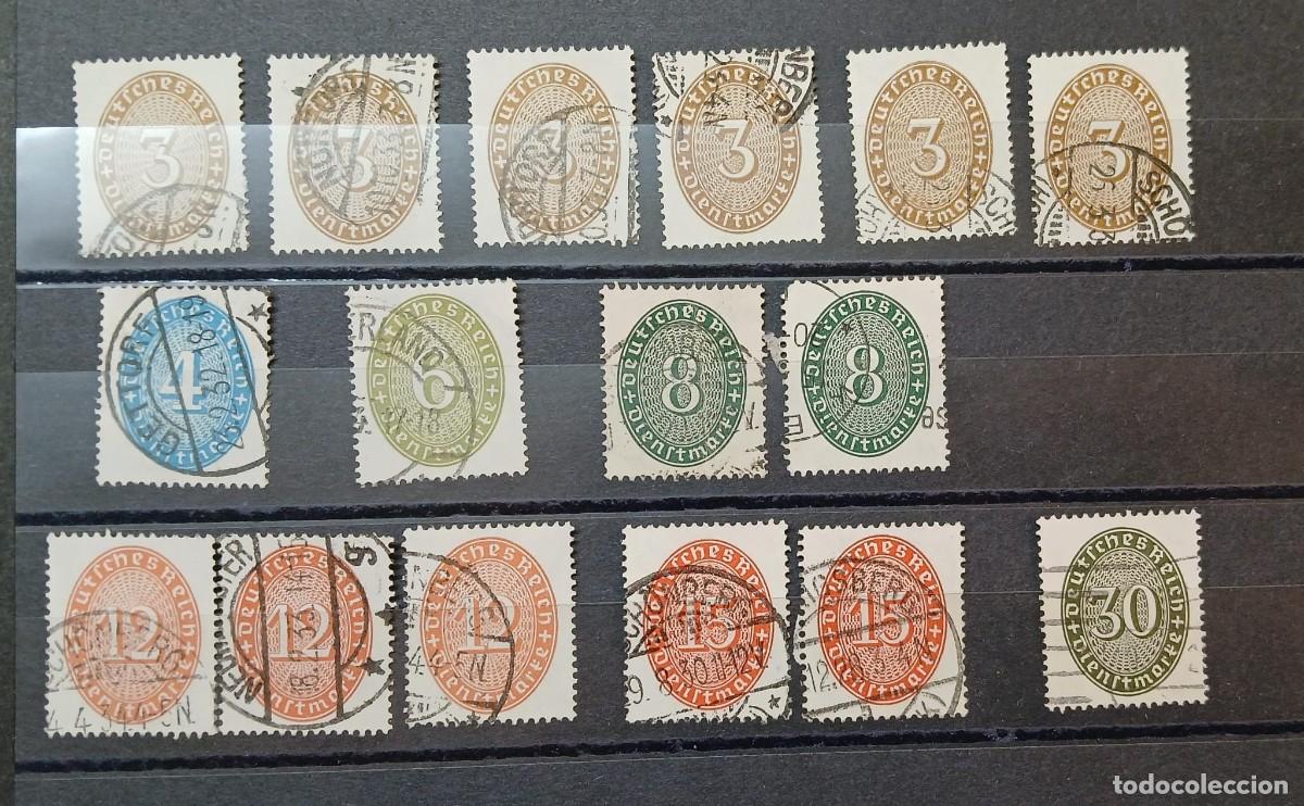Sellos: Lote sellos de servicio 1927