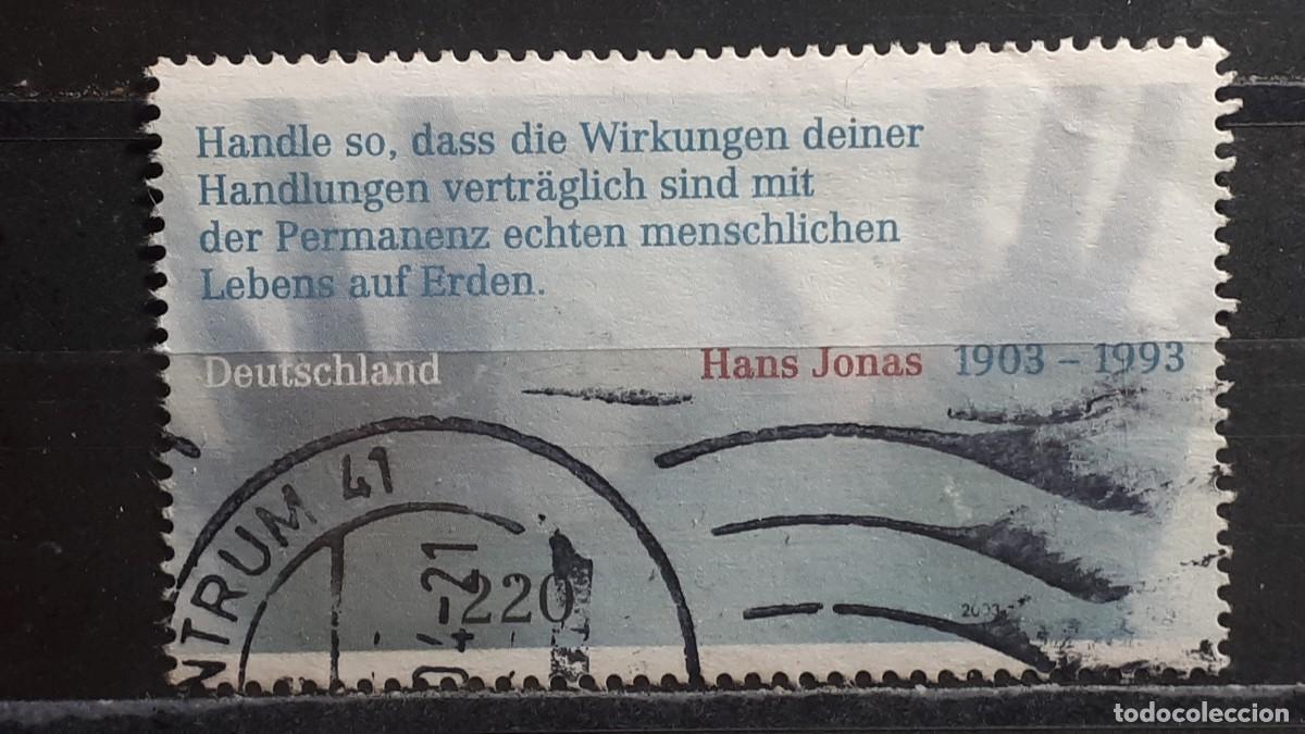 Sellos: ALEMANIA . A&Ntilde;O 2003. &deg;. YVERT 2165